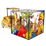 Excavator with Polycarbonate Cage